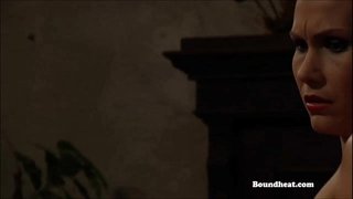 ͆�플 리스 여주인 회전을 채찍질하고 슬레이브 교육