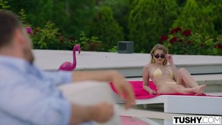 TUSHY Seksi Eyla geus mimiti anal pangalaman jeung gula daddy